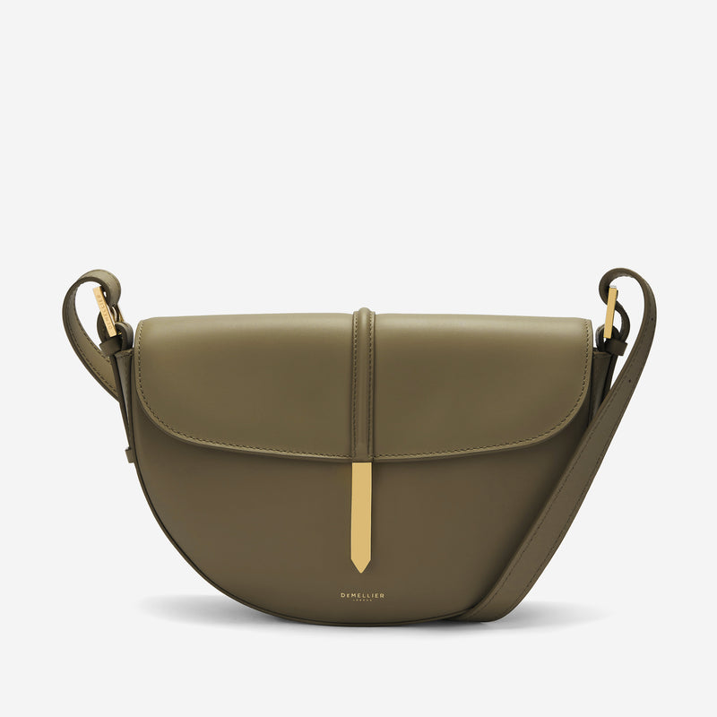 Demellier | The Tokyo Saddle | Olive Smooth