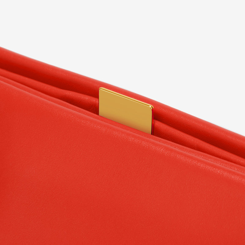 Demellier | The Cannes | Poppy Red Smooth - Click Image to Close