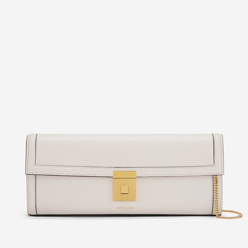 Demellier | The Paris Clutch | Off-White Smooth