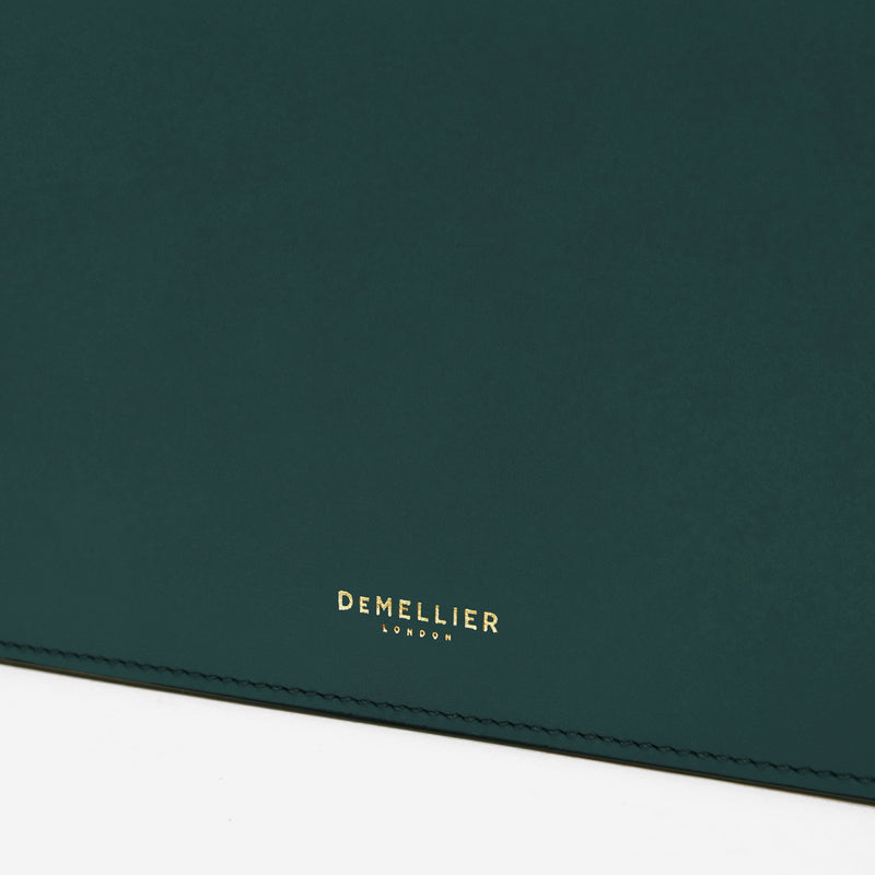 Demellier | The Andros Wallet | Teal Smooth